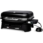 Weber&reg; Lumin Portable Grill, Outdoor Electric Grill, BBQ Grill, Black | High‑Heat Outdoor Electric BBQ Reaching 600&deg;F for Searing, Smoking, Steaming &amp; Warming - Ideal for Small Spaces &amp; Travel