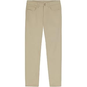 Dockers Boys' Stretch Twill Chino Pants, 5-Pocket, Straight Fit