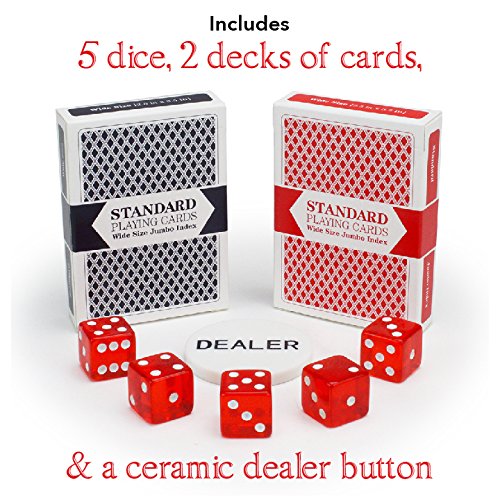 Claysmith Gaming 750ct Showdown Poker Chip Set in Aluminum Carry Case, 13.5-Gram Heavyweight Clay Composite