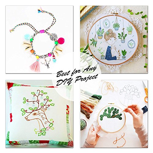 6 Embroidery+SOLEDI+Rainbow+Friendship+Bracelets