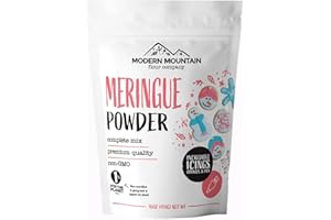 MODERN MOUNTAIN Meringue Powder (1 lb) For Royal Icing, Meringue Cookies, & Meringue for Pies - Perfect for Cookie Decorating - Create Incredible Royal Icing or Frosting for Sugar Cookies - Complete Mix - Non-GMO