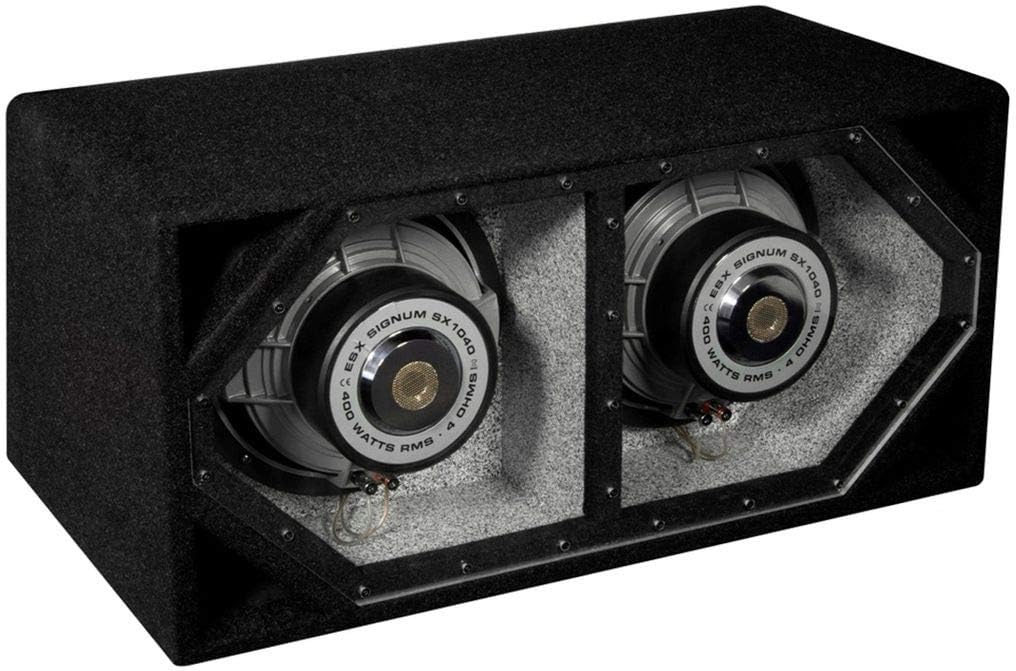 ESX SX-10 Dual - 2x 25 cm (10') Bandpass Subwoofer Gehäuse, Dual-Bandpass-System