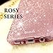Samsung Galaxy S8 Plus Case, ZUSLAB Rosy Series, Bling Luxury Shinning Bumper,Dual Layer Protective Glitter Cover for Samsung Galaxy S8 Plus (Red)