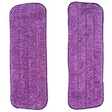 Vorfreude Spray Mop Microfibre Pads 2 Pack of Lifetime Replacement Guaranteed 1000x Machine Washable Reusable 25cm x 40cm Wipes for Cleaning Dry or Wet Floors. Easy Wash and Reuse (2 Total)