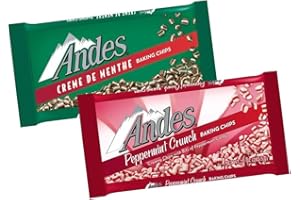 NEEDZO Christmas Baking Chips, Creme De Menthe Flavored Holiday Mint Chocolate Toppers for Cookies, Cupcakes, and Cakes, Bulk Bags, Pack of 2