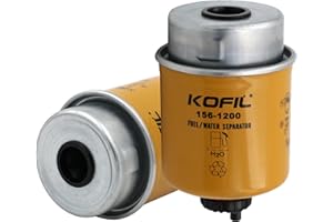 Kofil 156-1200 Fuel Water Separator, Compatible with CAT 257B 247B3 247B 249D 239D, Replaces BF7675-D, 86759, P551423, FS19621, SN70125, WK8126