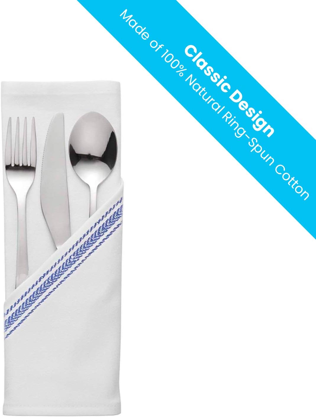 Zeppoli Classic Kitchen Towels, 15-Pack, 100% Natural Cotton, 14 x 25 inches (15 Pack): Kitchen & Dining