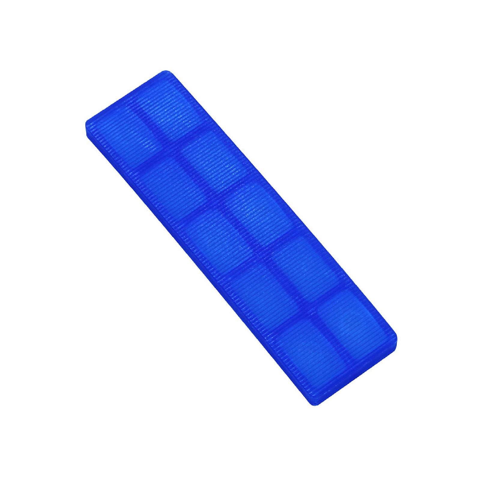 100 Pack Plastic Window & Glazing Packers, Spacers 5mm Blue, Assorted Thicknesses Window Packers for Versatile Use, Ideal for Dry Lining, Cladding, Flooring, Glazing, Levelling Glass & Frame Fixing