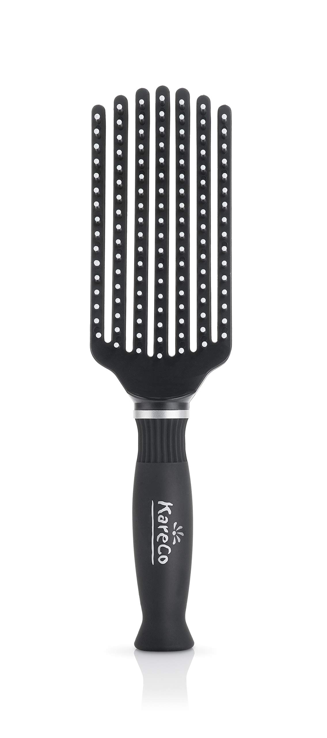 KareCo Mini Tangle Buster Brush For Sensitive Scalps, Gently Massages & Eliminates Knots, Snag & Tangle-Free For Kids, Pets & Handbags - Black