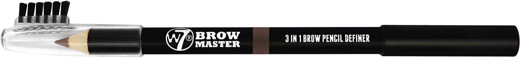 W7 Brow Master 3 In 1 Brow Pencil Definer - Brown