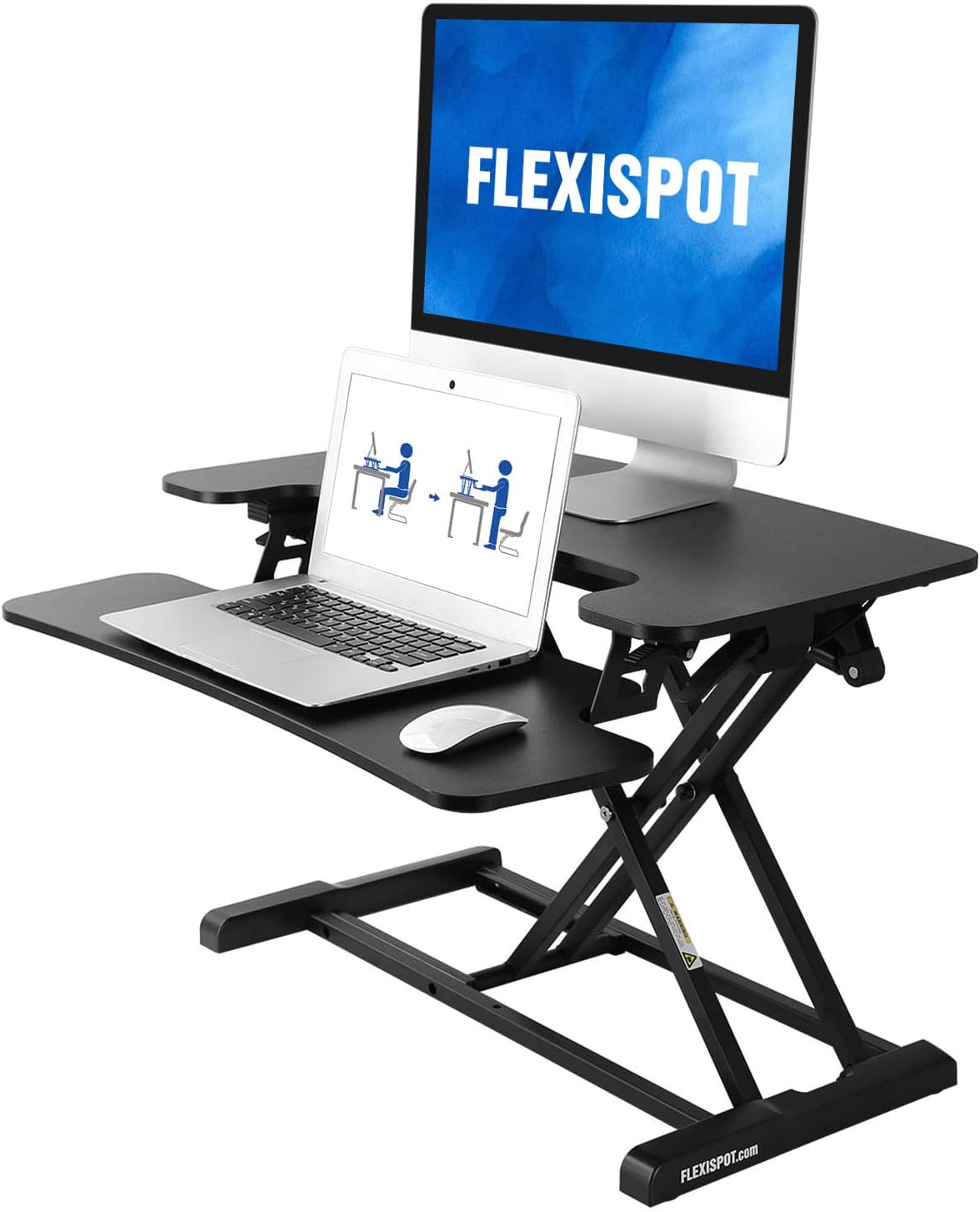 best standing desks on amazon on Amazon Com Flexispot Standing Desk Converter 30 Inch Height Adjustable Stand Up Desk Riser Black Home Office Desk Workstation For Dual Monitors And Laptop M730 Office Products