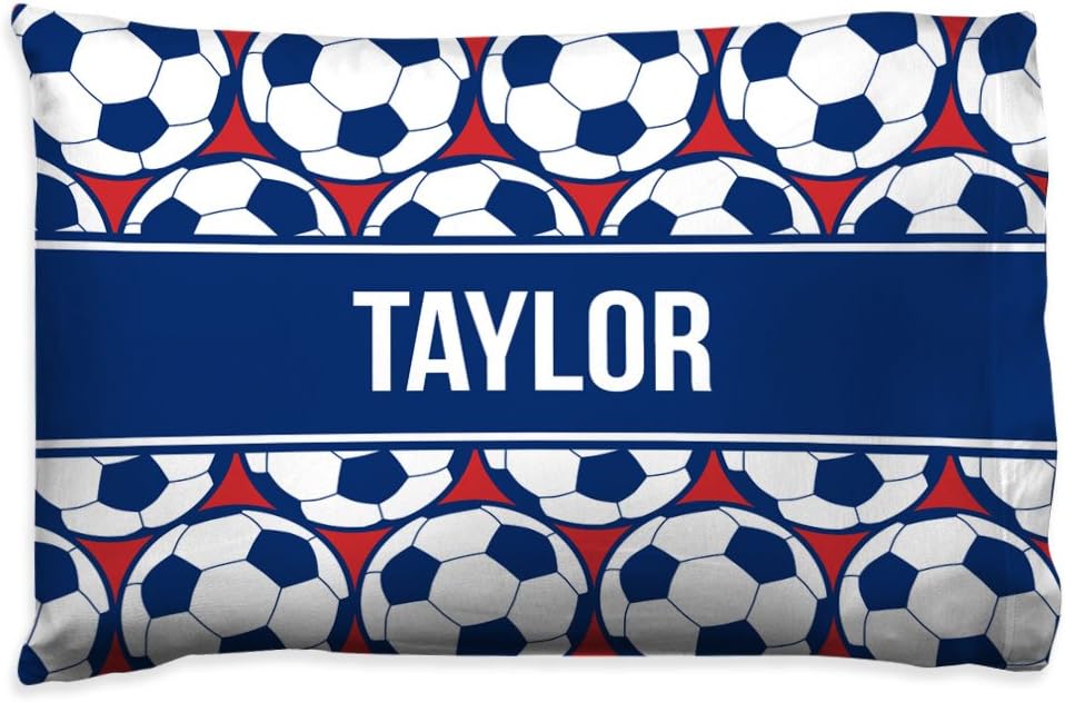 Amazon Com Personalized Soccer Ball Pillowcase Soccer Pillows