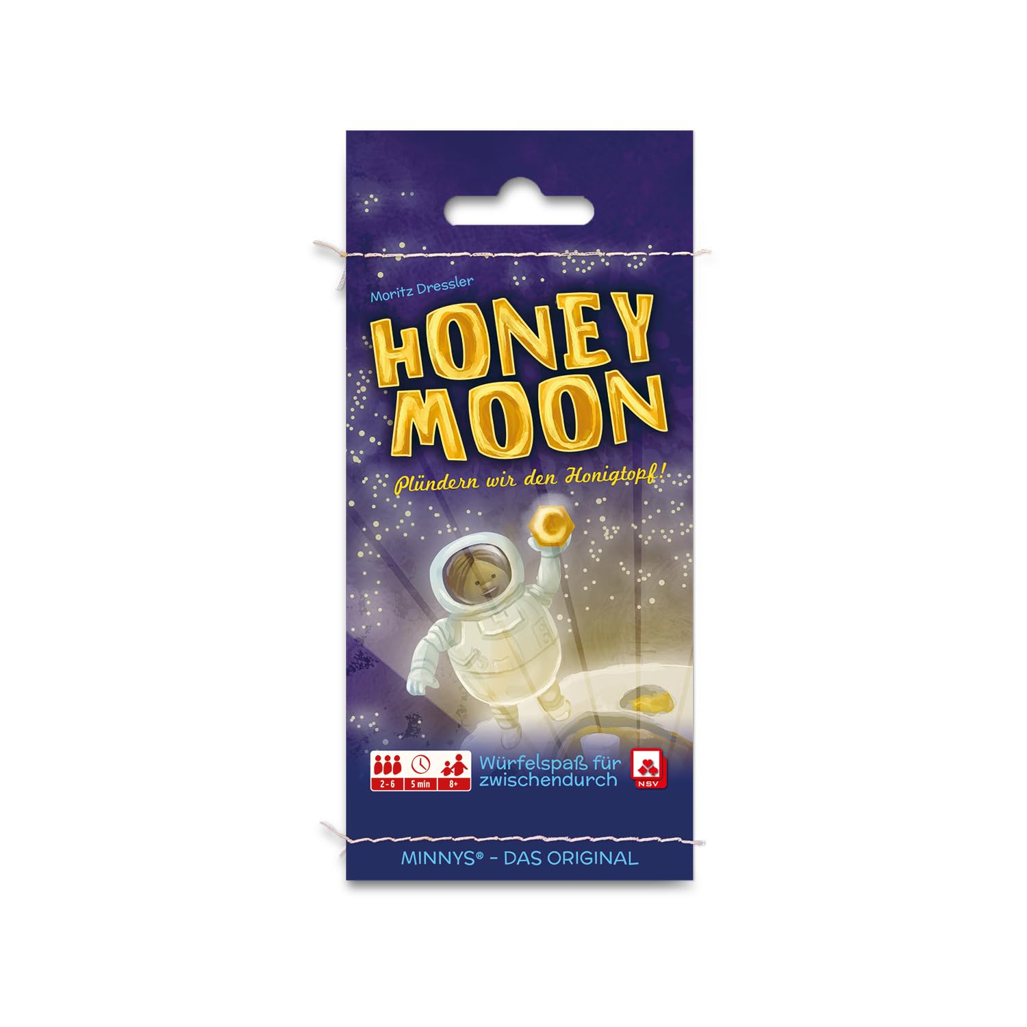 NSV - 3603 - Minnys - Honey Moon - Small Dice Game - Plastic-Free