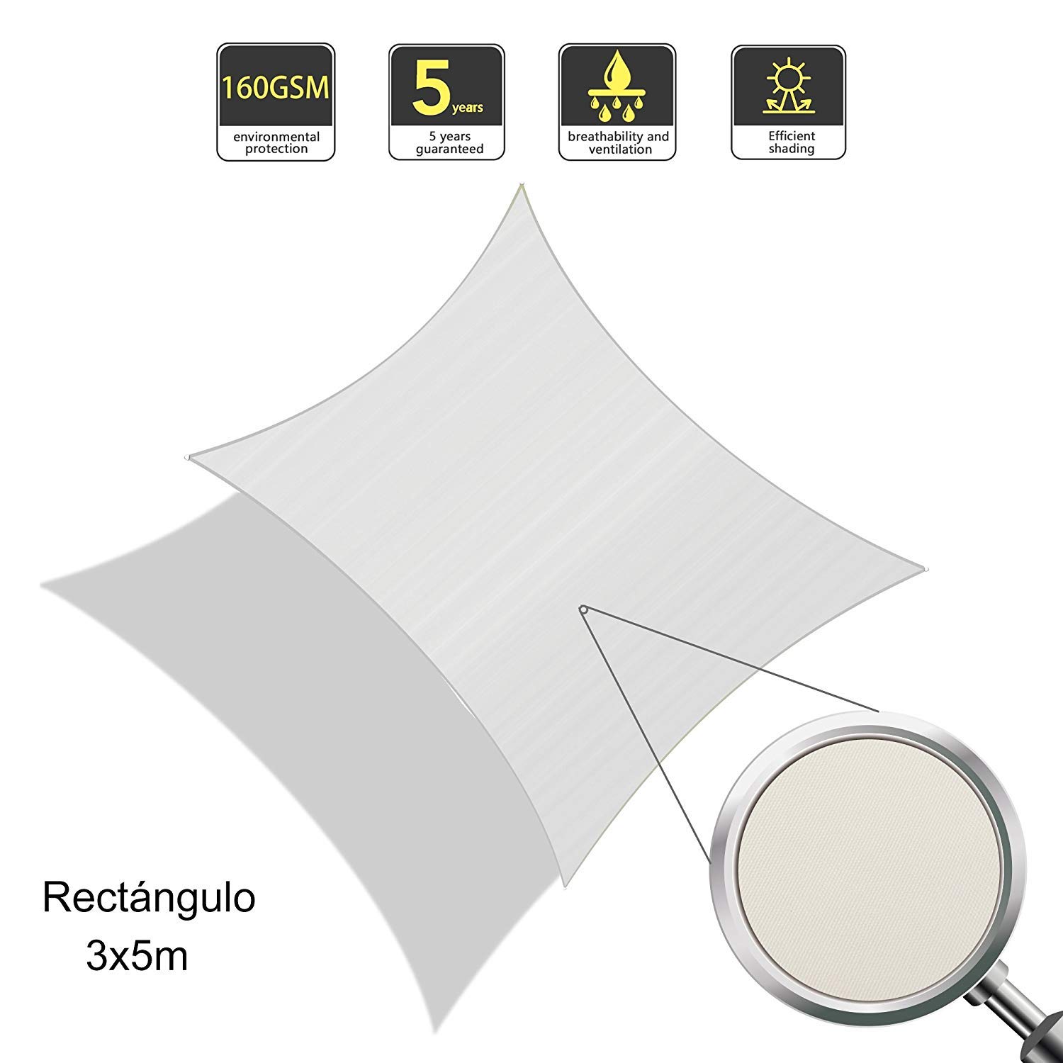 sonnensegel 3x5m wasserdicht