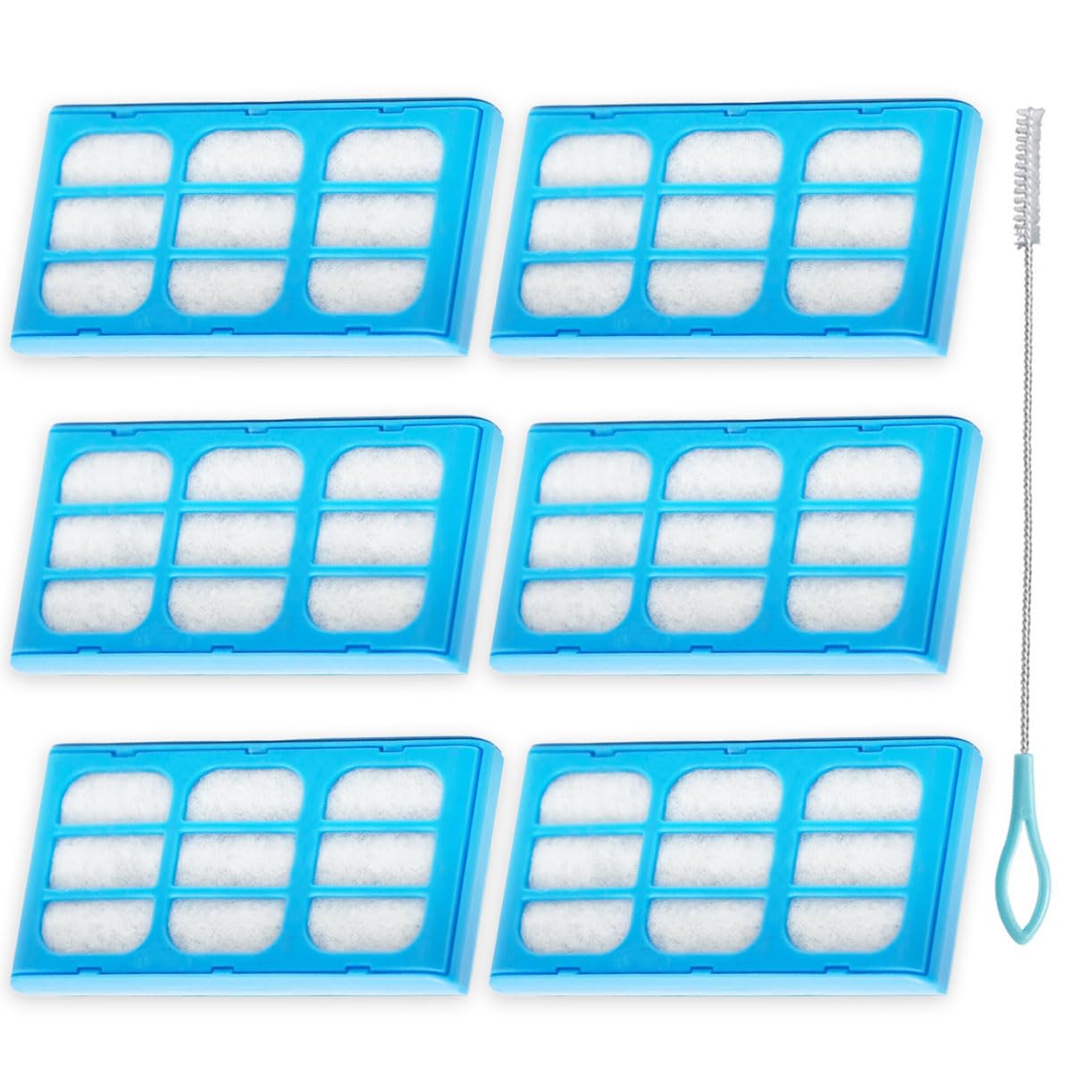 Acmerota 6 Pack Cat Water Fountain Filters for Drinking Cat,Water Filters,Pet Filter Cartridges Replacement Filter Replace for Dog Mate for Cat Mate Fountains 335