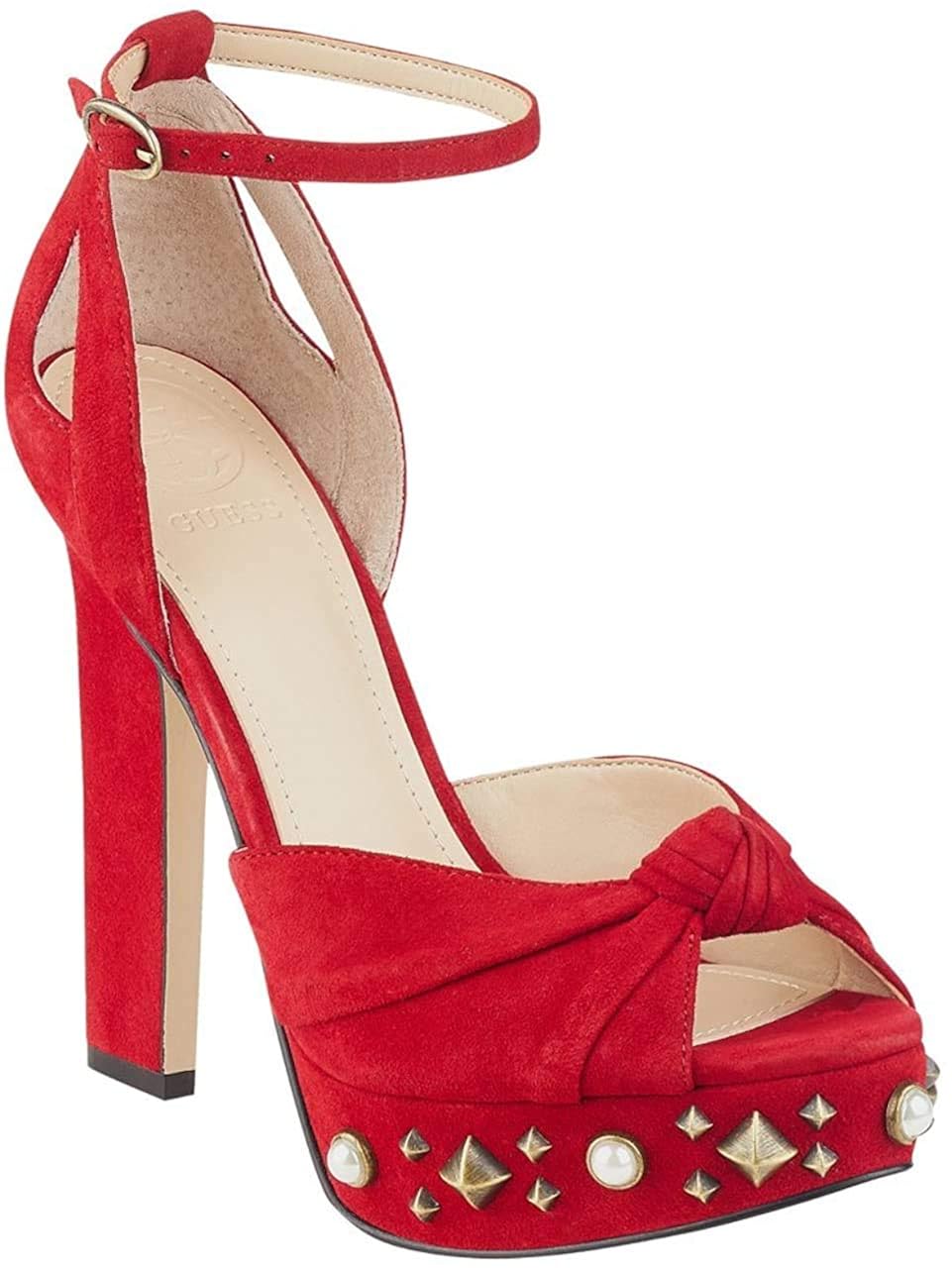guess peep toe slingback pumps