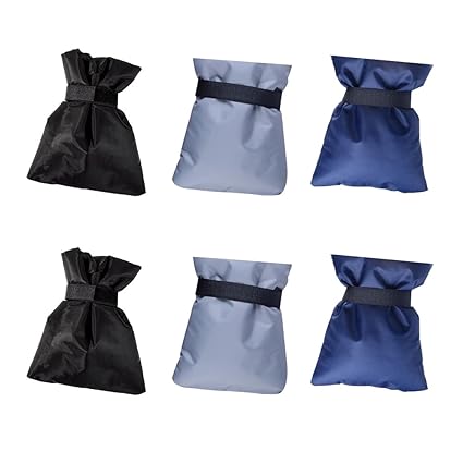 Dolity 6 Stück Wasserhahn Abdeckung Socken Tuch Hülle für Frostschutz Windschutz Wasser gefüllt -18x15cm