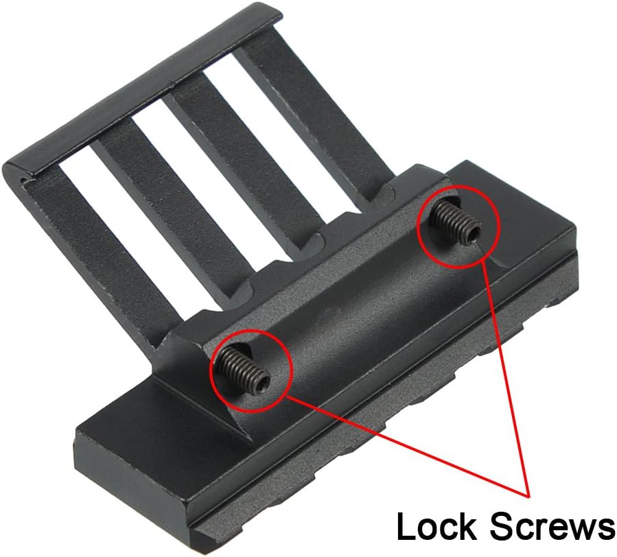 WOLTIS 45 Degree Offset Rail Mount Picatinny Low Profile Adapter Mount Laser Light Rail Attachment Red Dot Optic Iron Sight Mount fit keltec sub 2000 : Sports & Outdoors