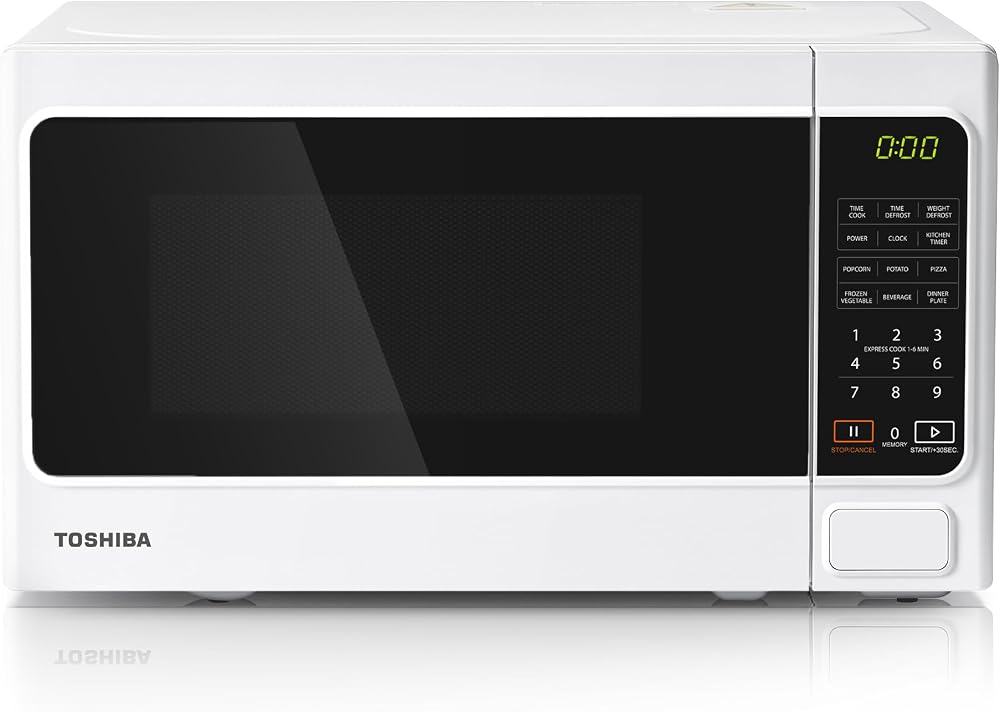 Toshiba 20L 800W Digital Solo Microwave 11 Power Levels 6 Presets White