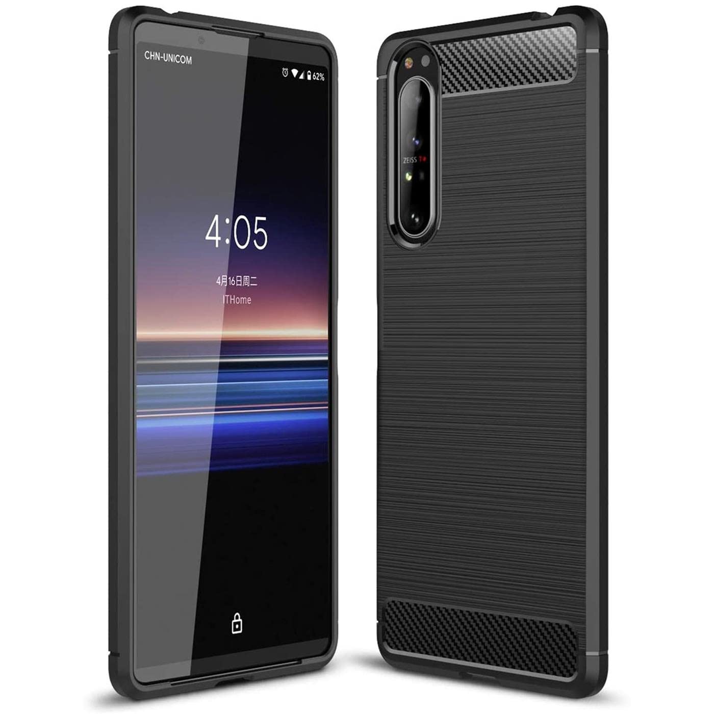 Protective case for Sony Xperia 10 III 2021, robust soft mobile phone case for Sony 10 III case silicone case - black