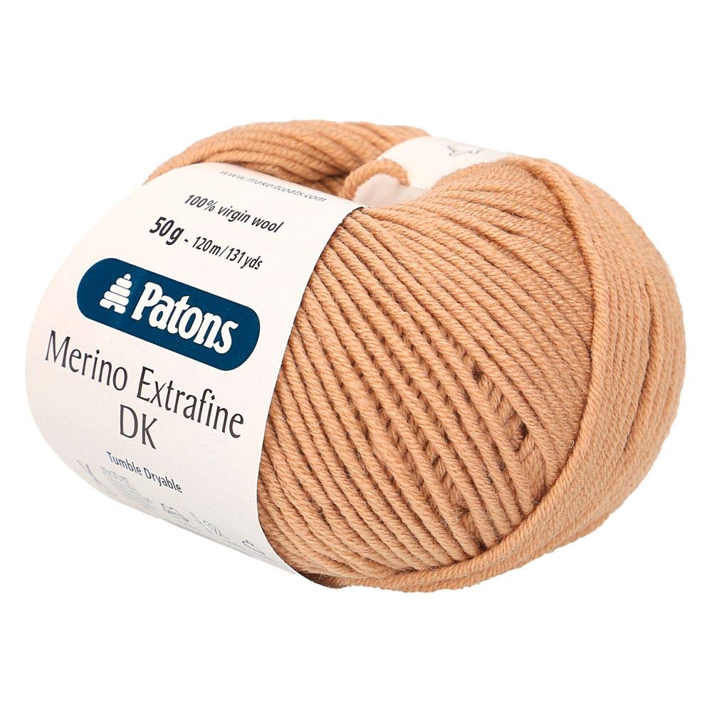 Patons Knitting Yarn, Virgin Wool, Camel, One Size