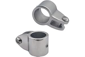 RANYUSS 2PCS of Marine Grade 316 SS 7/8IN(22.4MM) I.D.Bimini Top Jaw Slide Boat Hardware Fitting for 7/8" (22.2mm) Round Tube