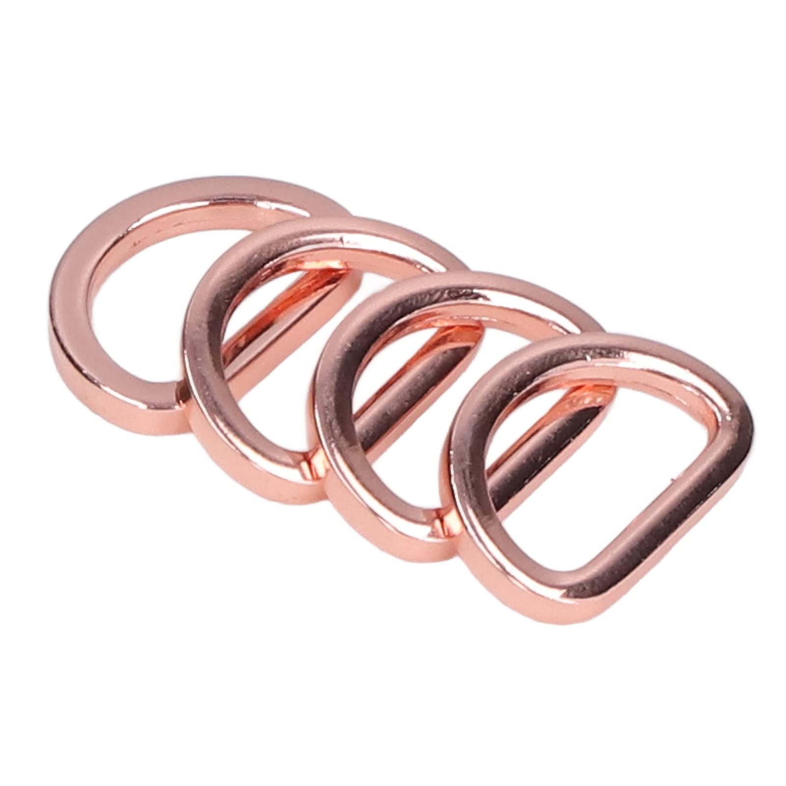 Craft Rings, Shiny Metal Rings, Comfortable, Reliable, Durable, Practical, Small Compact for Bags, Belts for Necklaces for Backpacks (Rose Gold)