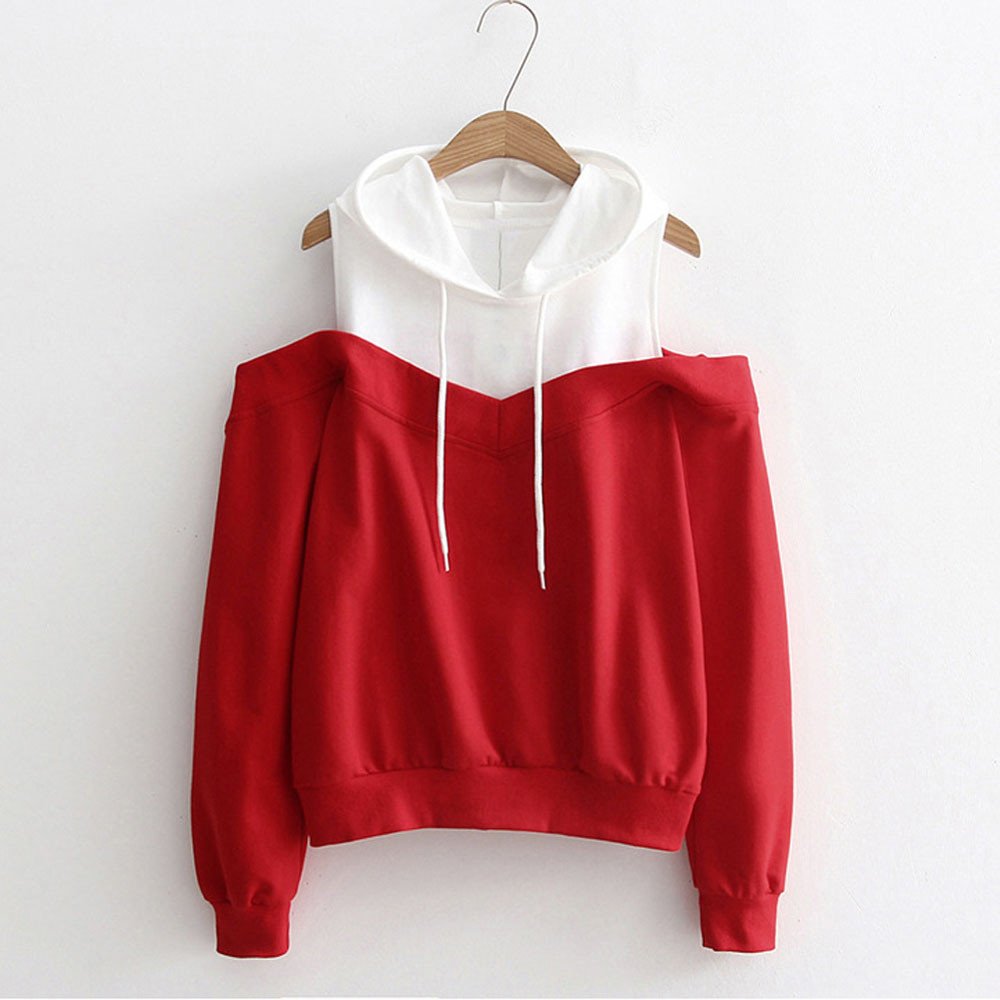 Women Sweatshirt,Womens Off Shoulder 