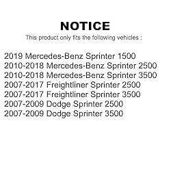 Front Disc Brake Rotors Pair For Sprinter 2500