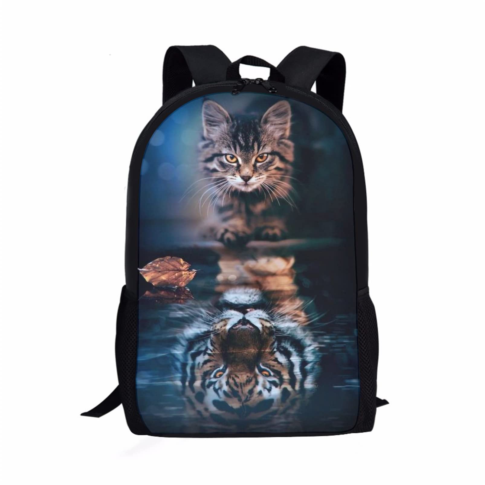 BYCHECAR Cat School Bag for Kids Boys Girls Backpack Kindergarten Schoolbag Preschool Primary Bookbag Travel Hiking Camping Daypack Rucksack Shoulder Satchel