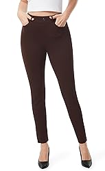 AFITNE Women's Yoga Dress Pants Skinny Pull On Work