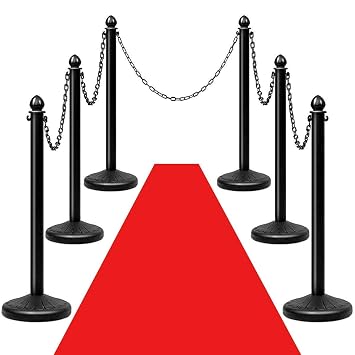 Vip Flughafen Ausstellung Roter Teppich 6 Stuck Absperrpfosten