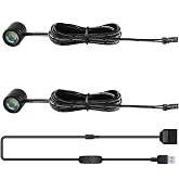Taysing Mini LED Spotlights, USB Powered Small Spotlight Display Lights, Accent Lighting for Artwork, Paintings, Jewelry, Display Cases, handicrafts, Models, Toys, Puzzles (Warm White, 2 Pack)
