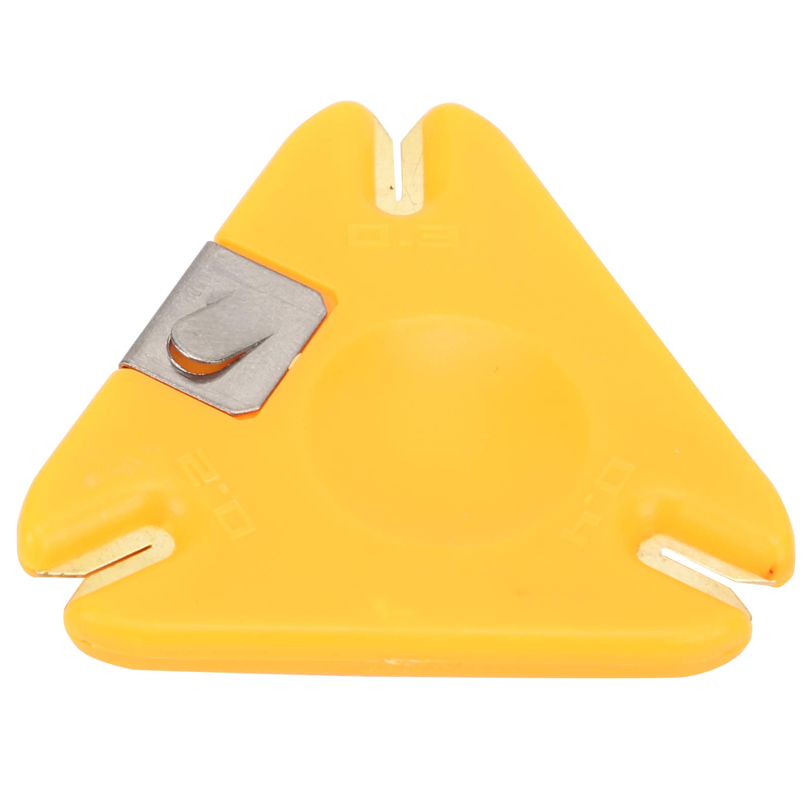 SPYMINNPOO Fishing Coated Braid Stripper Tool, 2-in-1 Line Coated Removal Tool & Line Cutter for 0.2mm 0.3mm 0.4mm Lines (orange)