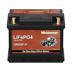 12V BCI Group 47 LiFePO4 Lithium Car Battery 600CCA