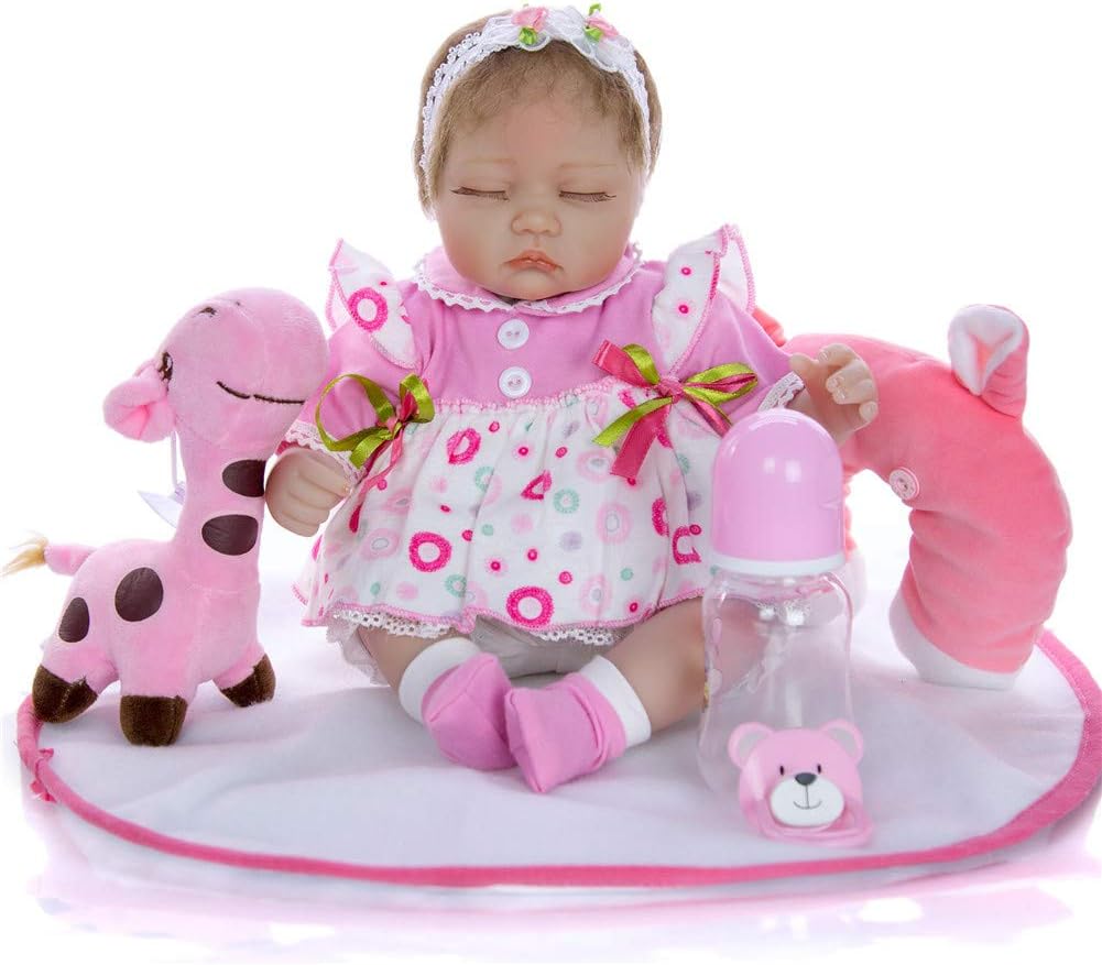 Prezzo TTXLY Bambola Reborn Bambola Reborn da 17 Pollici Bambola Morbida in Silicone Simulazione Body in Stoffa Realistica e realistica Sogni Alti Gift Set Regalo Giocattolo Sicurezza Testata per l'età 3 Offerte