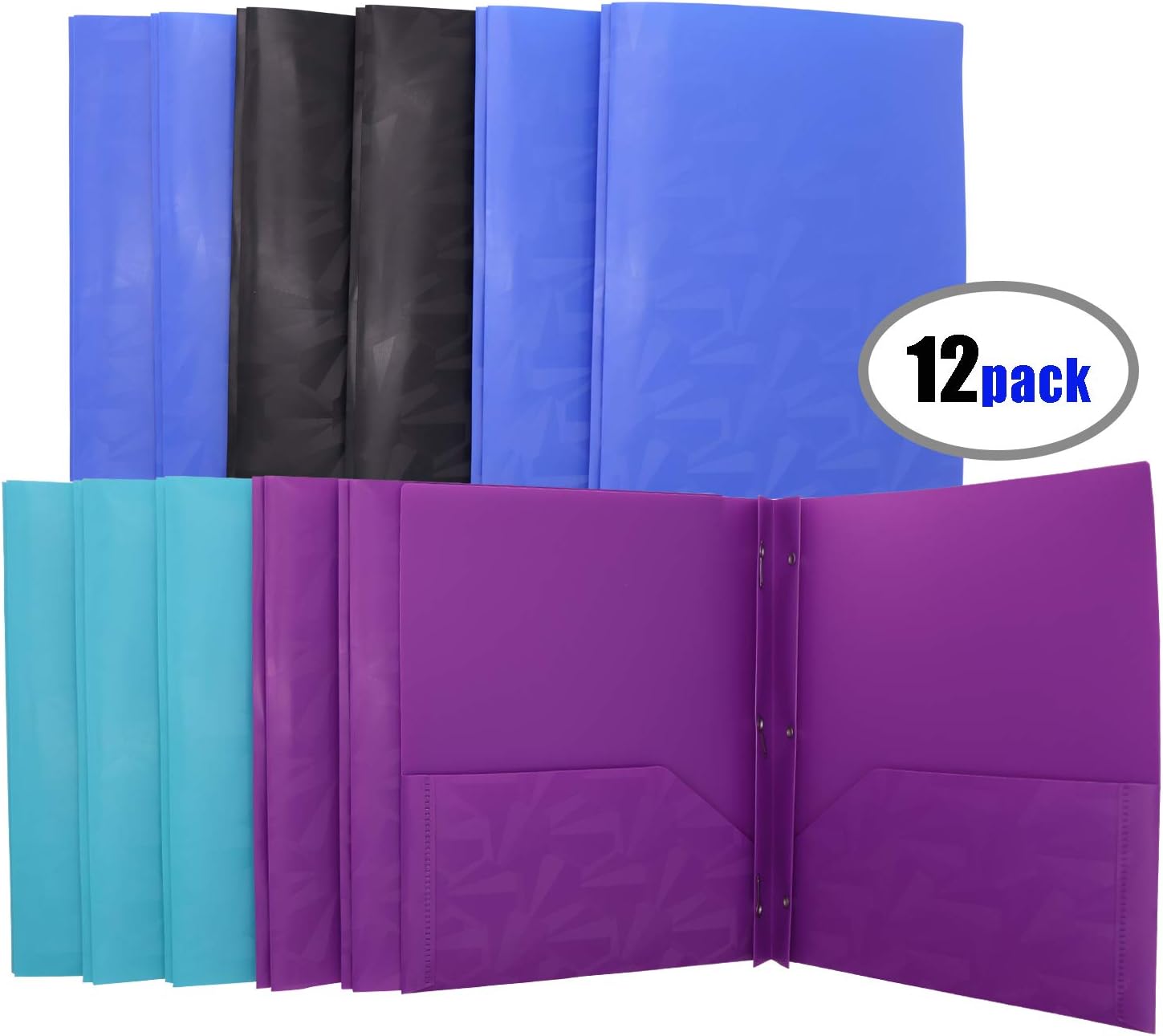 3 Prong Folders with 2 Pockets, Heavy Duty Folders for