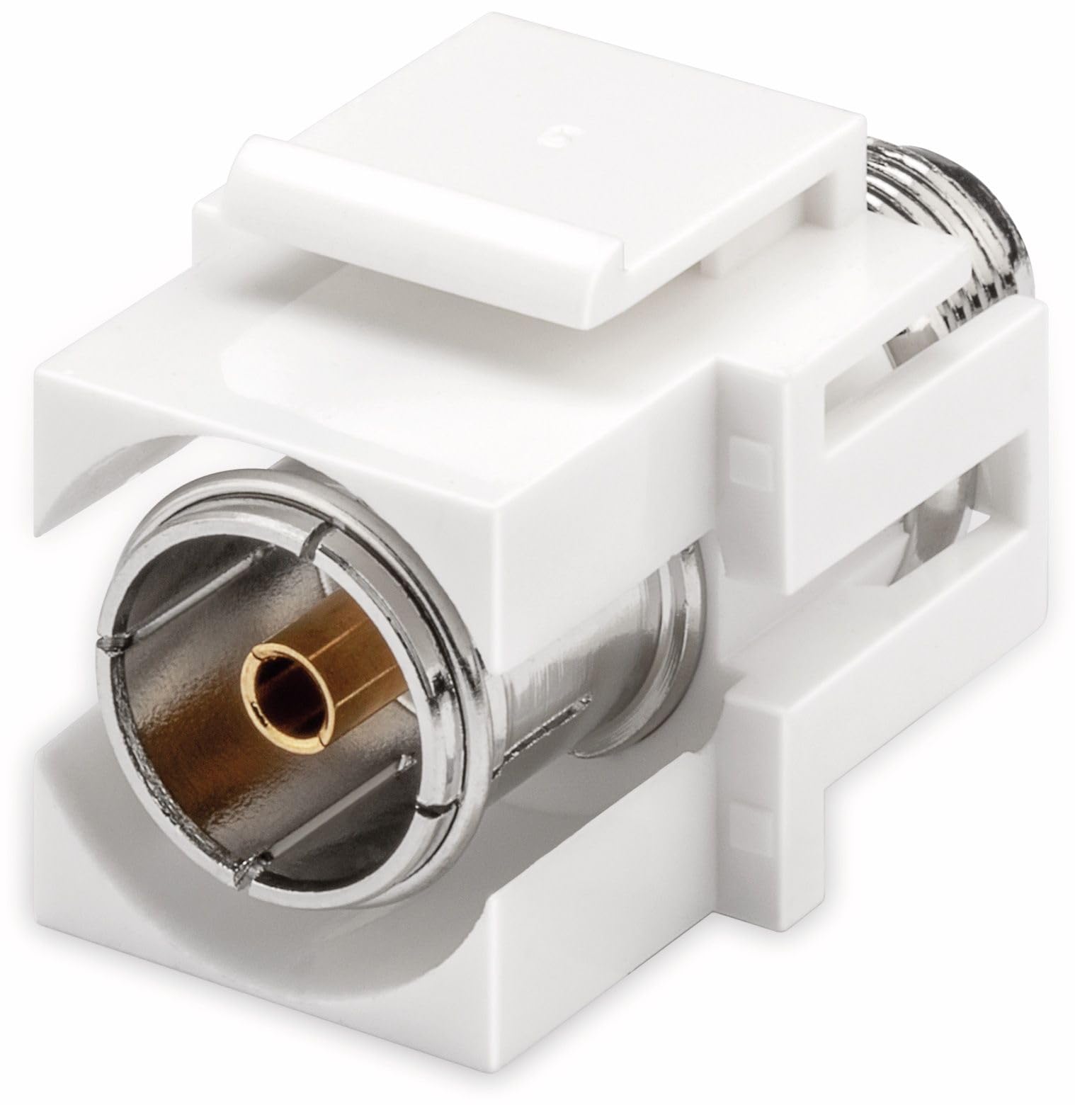 Goobay 79933 Keystone Module SAT/Antenna, Flush Mount, 18.9mm Width