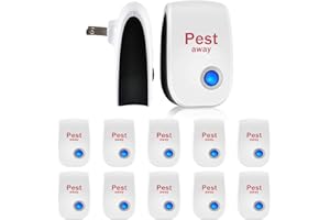 WYEWYE Ultrasonic Pest Control 10 Pack,Electronic Pest Repellent Plug in,Mosquito Repellent Indoor Mice Cockroach Repellent,Efficient Pest Control to Keep Bugs Ants Fleas Pest Away From Home School Warehouse