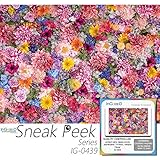 Ingooood- Jigsaw Puzzle 1000 Pieces- Sneak Peek Series- Flower_IG-0439 Entertainment Toys for Adult Special Graduation or Birthday Gift Home Decor