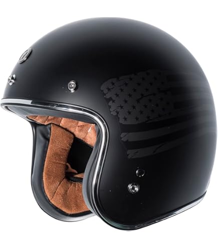 Amazon.com: Indian Motorcycle Open Face Retro Helmet, Red