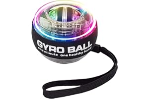 Wrist Trainer Exercises Power Ball Wrist&Forearm Strengthener Essential Push-Start Spinner Gyro Ball with LED Lights for Wris