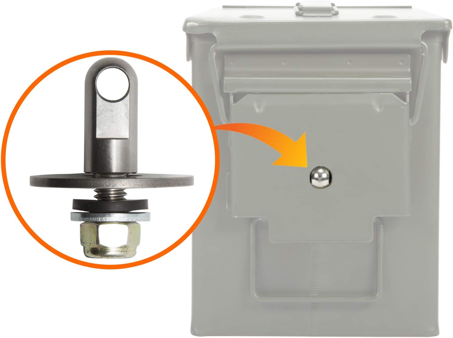 Tactical Overlord Ammo Box Locking Kit Storage Converter Hardware Kit for .50 Cal, Fat 50, 30 Cal, 20 mm, 40 mm Ammunition Cans Set of 3 Made in The USA