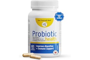 Probiotics 60 Billion CFU: Digestive & Gut Health - Supports Occasional Constipation, Diarrhea, Gas & Bloating - Immune Suppo