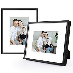Frametory, 8x10 Aluminum Frames with Mats for 5x7