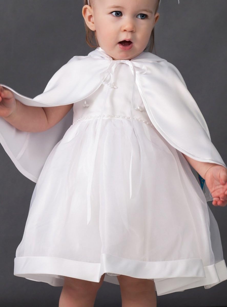 Boutique Magique Cape De Bapteme Blanche Bebe Satin Avec Capuche Bebe Puericulture Bebe Fille 0 24m Lawawarenesssociety In