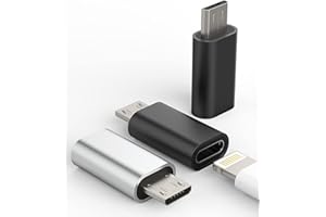 Lightning Female to Micro USB Male Adapter(3pack) Charge Cable Port Converter Compatible with Galaxy S6 S7 Edge Nexus 5 LG An