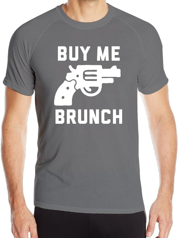 Buy Me Brunch Men's Quick Dry Athletic Tee Shirt Outdoor
