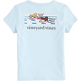 Vineyard Vines Girls Girls' Swim Meet Whales Short-Sleeve Pocket Tee