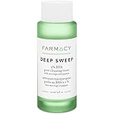 Farmacy 2% Salicylic Acid Toner for Face - Deep Sweep BHA Liquid Exfoliant + Pore Cleaner - Controls Oil, Gently Exfoliates + Refines Pores - Skin Care for Combo, Oily + Blemish-Prone Skin - (120ml)
